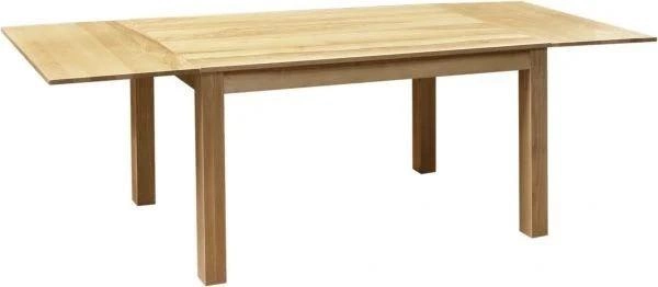 Стіл для кухні або вітальні з лаковим покриттям із натурального дерева "Шепіт" 1400(2400)х900 Ясен
