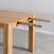 Стол для кухни или гостиной с лаковым покрытием из натурального дерева "Шепит" 1400(2400)х900 Ясень
