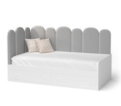 Ліжко "Софі" біле з сірим