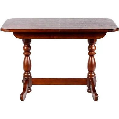 Прямокутний стіл із натурального дерева для кухні або вітальні «Явір 3», 1200(1600)х750 мм Горіх, Разные цвета