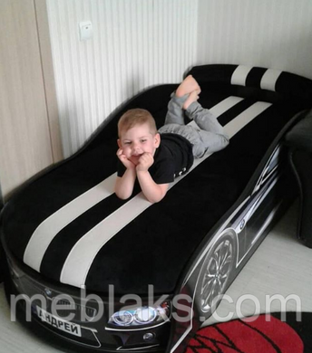 Кровать машина БМВ черная Mebelkon
