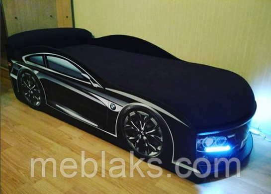 Ліжко машина БМВ чорна Mebelkon