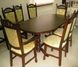 Раздвижной овальный стол "Гирне" для кухни или гостиной, 1800 (2200) х 940 мм Орех, Разные цвета