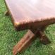 Дерев'яний стіл із масиву "Брус" 200х80 см  ручної роботи для кафе, дачі від виробника.