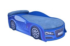 Кровать машина Ауди синяя Mebelkon 155*70 с под. механизмом