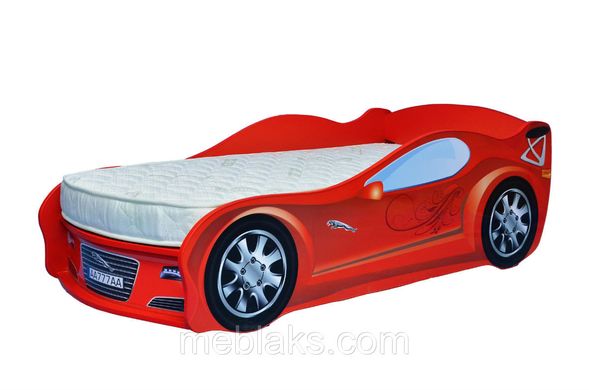 Кровать машина JAGUAR красная Mebelkon