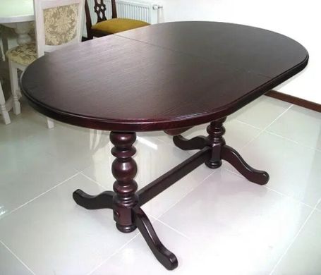 Меблі комплект для кухні з натурального дерева стіл "Гірне" 1800(2200)х940 мм з високими стільцями "Бреда"