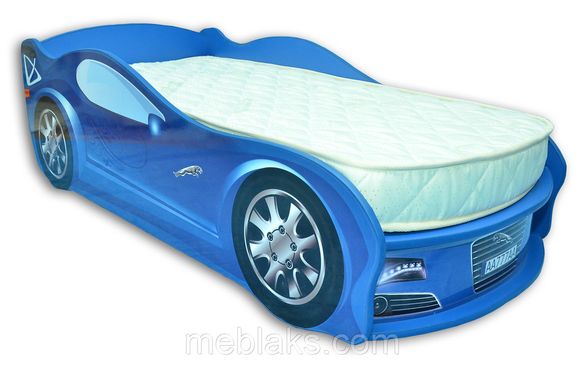 Кровать машина JAGUAR Полиция синяя Mebelkon