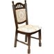 Деревянный стул "Бреда" с высокой спинкой, тканевой обивкой, лаковым покрытием и мягкой сидушкой