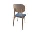 Стілець дерев'яний зі спинкою для дому та кафе з м'яким сидінням і тканинною оббивкою "Варде" колір Дуб /Дейзі 95