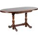 Обідній дерев'яний розсувний стіл "Гірне" зі стільницею овальної форми на двох ніжках, Разные цвета