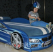 Ліжко машина БМВ синя Mebelkon