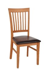 Універсальний дерев'яний стілець зі спинкою та м'яким сидінням "Райнес" / "Вікторія"