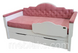 Ліжко - диван для дівчинки "Адель" 160*80 (ліжко, чохол, бортик)