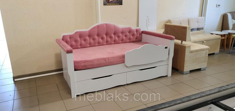 Ліжко - диван для дівчинки "Адель" 160*80 (ліжко, чохол, бортик)
