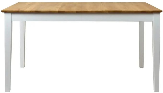 Стіл розсувний з дерева обідній прямокутний з лаковим покриттям "Торіно" 1200(1600)х800х23мм дерево Ясен/Білий