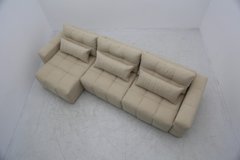 Угловой диван со спальным местом "Прайд" с пуфом, Разные цвета