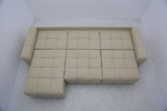 Угловой диван со спальным местом "Прайд" с пуфом, Разные цвета