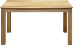 Стол для кухни или гостиной с лаковым покрытием из натурального дерева "Шепит" 1400(2400)х900