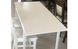 Стол для кухни обеденный раздвижной из дерева с лаковым покрытием "Моби" 1100(1500)х700 мм Белый