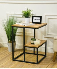 Приставний столик в стилі лофт Yanloft BL02