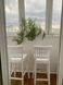 Стілець барний дерев'яний зі спинкою для кафе та ресторанів з твердим сидінням "Вікторія"/Райнес Білий