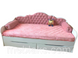 Кровать "Л-6" для девочки с мягкой спинкой и подушками