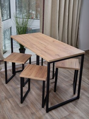 Обідній стіл та стільці в стилі лофт Yanloft LT16