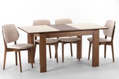 Комплект стіл “Мілан люкс” + 4 стільця “03В"