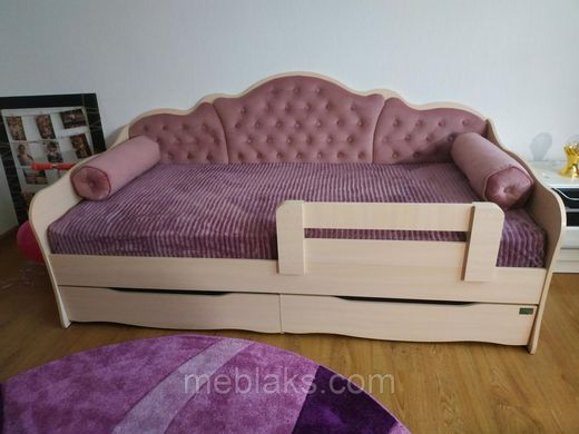Кровать Лион "Л-6" односпальная с валиками