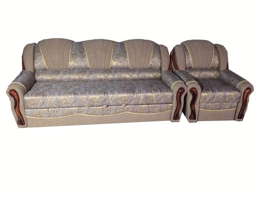 Комплект мягкий диван + 2 кресла Лидия (дельфин) Udin, под заказ