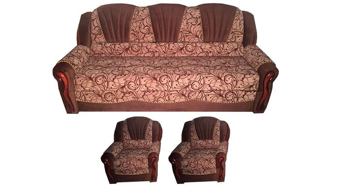 Комплект мягкий диван + 2 кресла Лидия (дельфин) Udin, под заказ