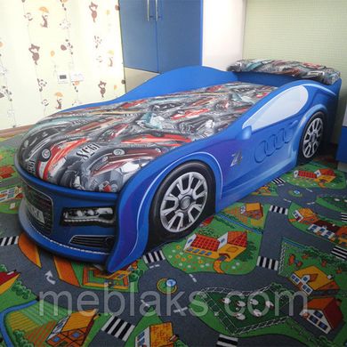 Кровать машина Ауди синяя Mebelkon