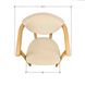 Стул-кресло из дерева с подлокотниками для дома с мягким сиденьем и обивкой "Алексис" Ясень/Флай 2207