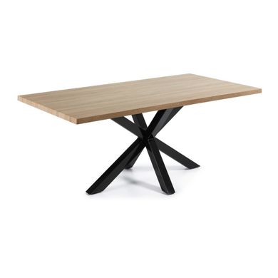 Обеденный стол в стиле лофт с дубовой столешнице Yanloft LT10